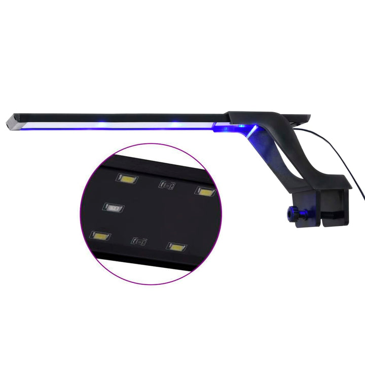 Lampă Led Pentru Acvariu, Cu Cleme, Albastru/Alb,