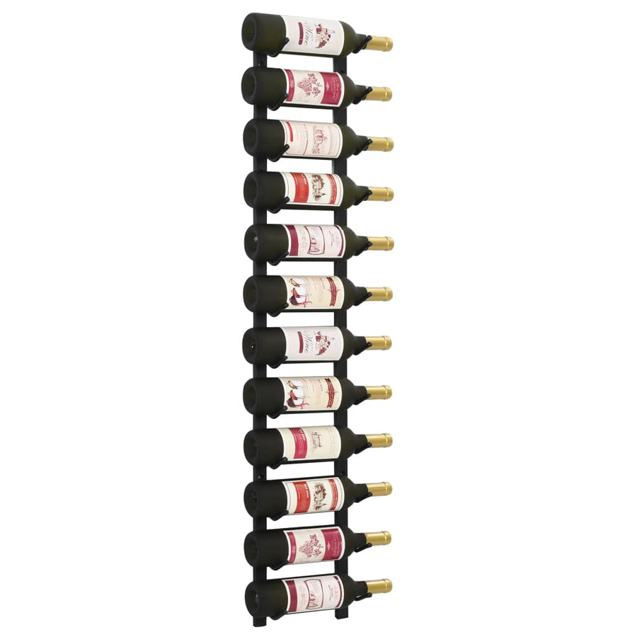 Suport Sticle De Vin Montat Pe Perete, 12 Sticle, , Fier