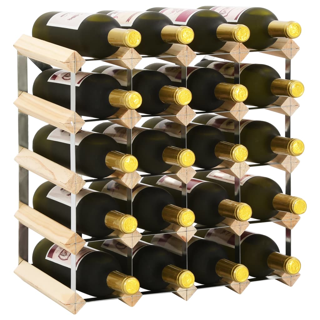 Suport Sticle De Vin Pentru 42 Sticle, Lemn Masiv De Pin