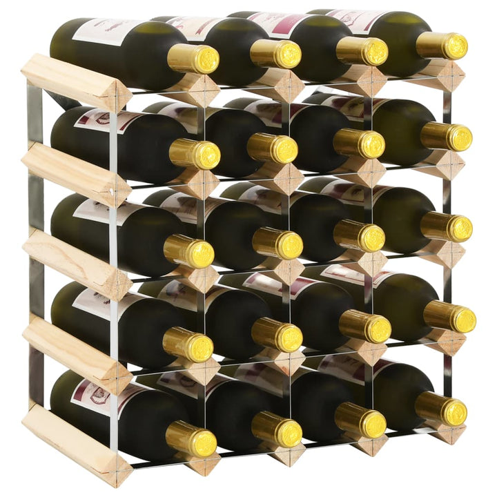 Suport Sticle De Vin Pentru 42 Sticle, Lemn Masiv De Pin