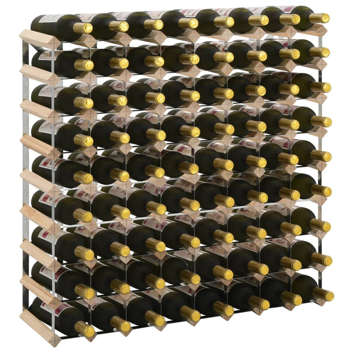Suport Sticle De Vin Pentru 42 Sticle, Lemn Masiv De Pin