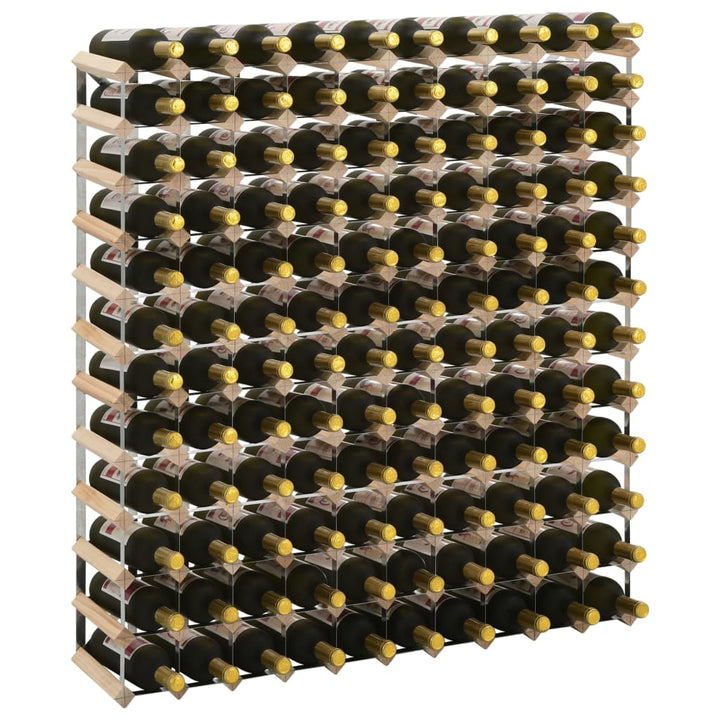 Suport Sticle De Vin Pentru 42 Sticle, Lemn Masiv De Pin