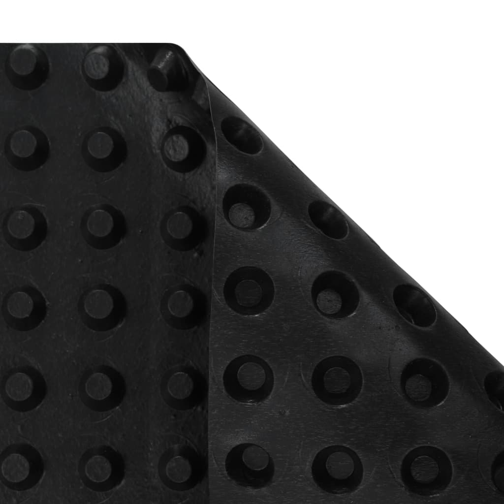 Membrană De Drenaj Cu Crampoane, 0,5 X 20 M, Hdpe, 400 G/M²
