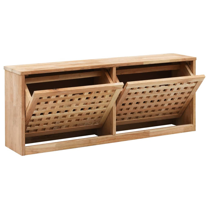 Bancă Depozitare Pantofi, 94X20X, Lemn Masiv De Nuc