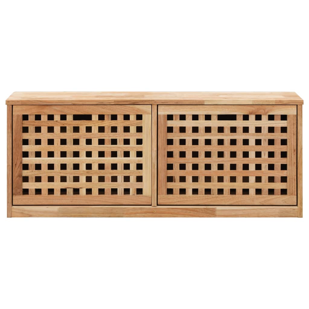 Bancă Depozitare Pantofi, 94X20X, Lemn Masiv De Nuc