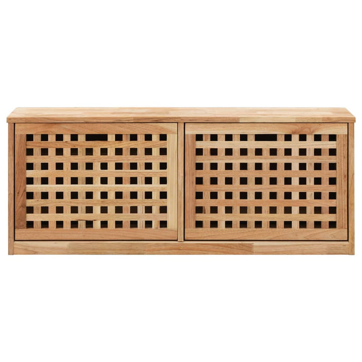 Bancă Depozitare Pantofi, 94X20X, Lemn Masiv De Nuc