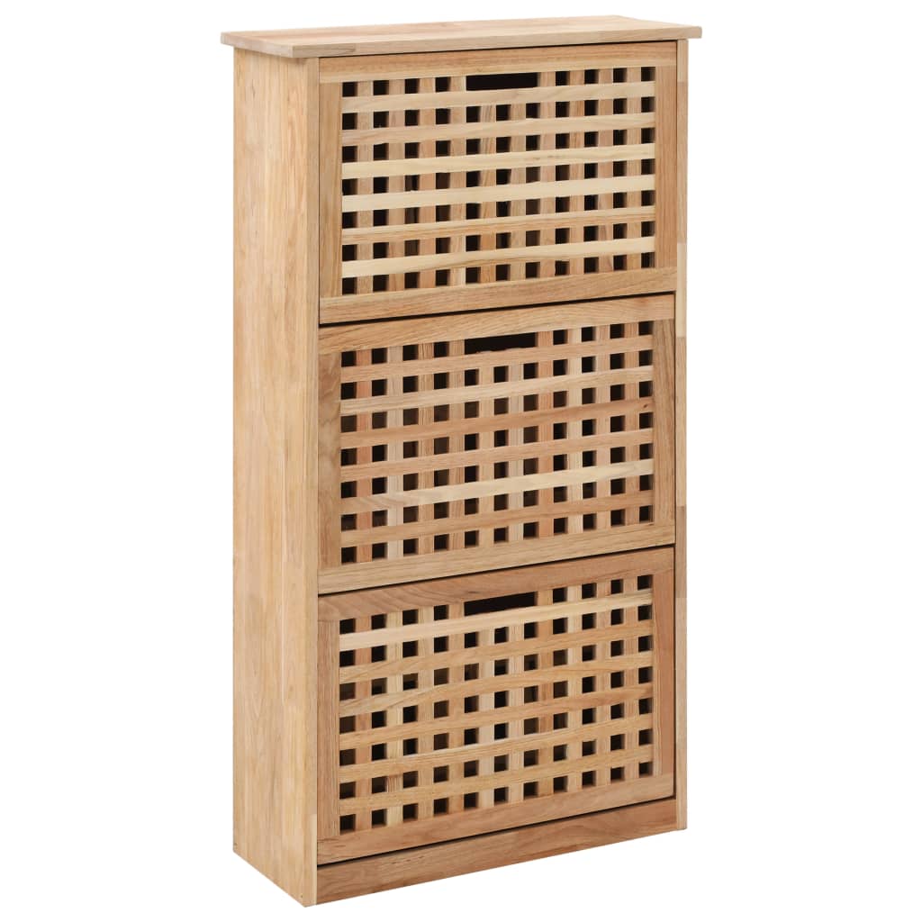 Bancă Depozitare Pantofi, 94X20X, Lemn Masiv De Nuc