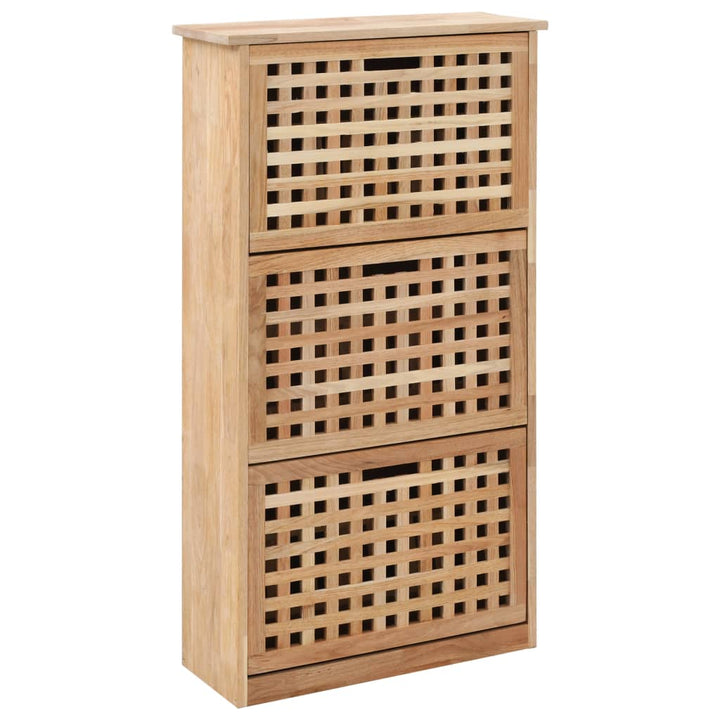 Bancă Depozitare Pantofi, 94X20X, Lemn Masiv De Nuc
