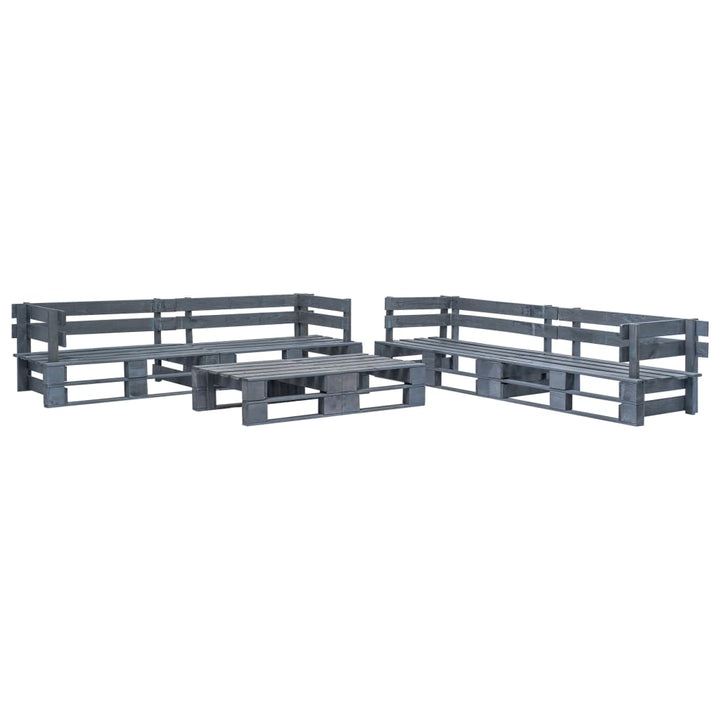 Set Mobilier De Grădină Din Paleți, 6 Piese, , Lemn