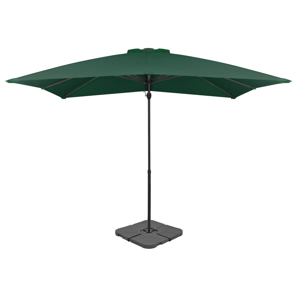 Umbrelă De Soare De Grădină, Bază Portabilă, Taupe