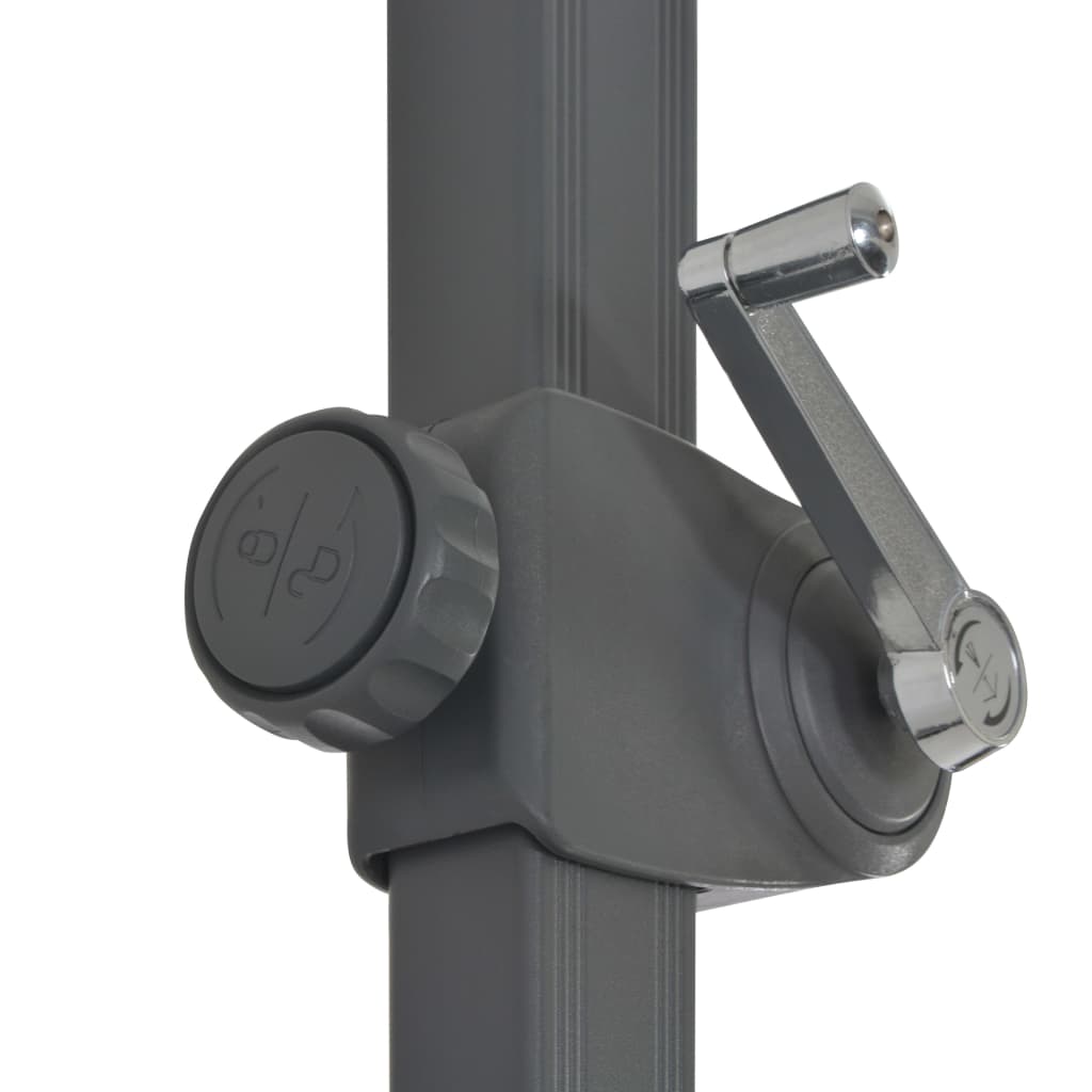 Umbrelă De Soare De Grădină, Bază Portabilă, Taupe
