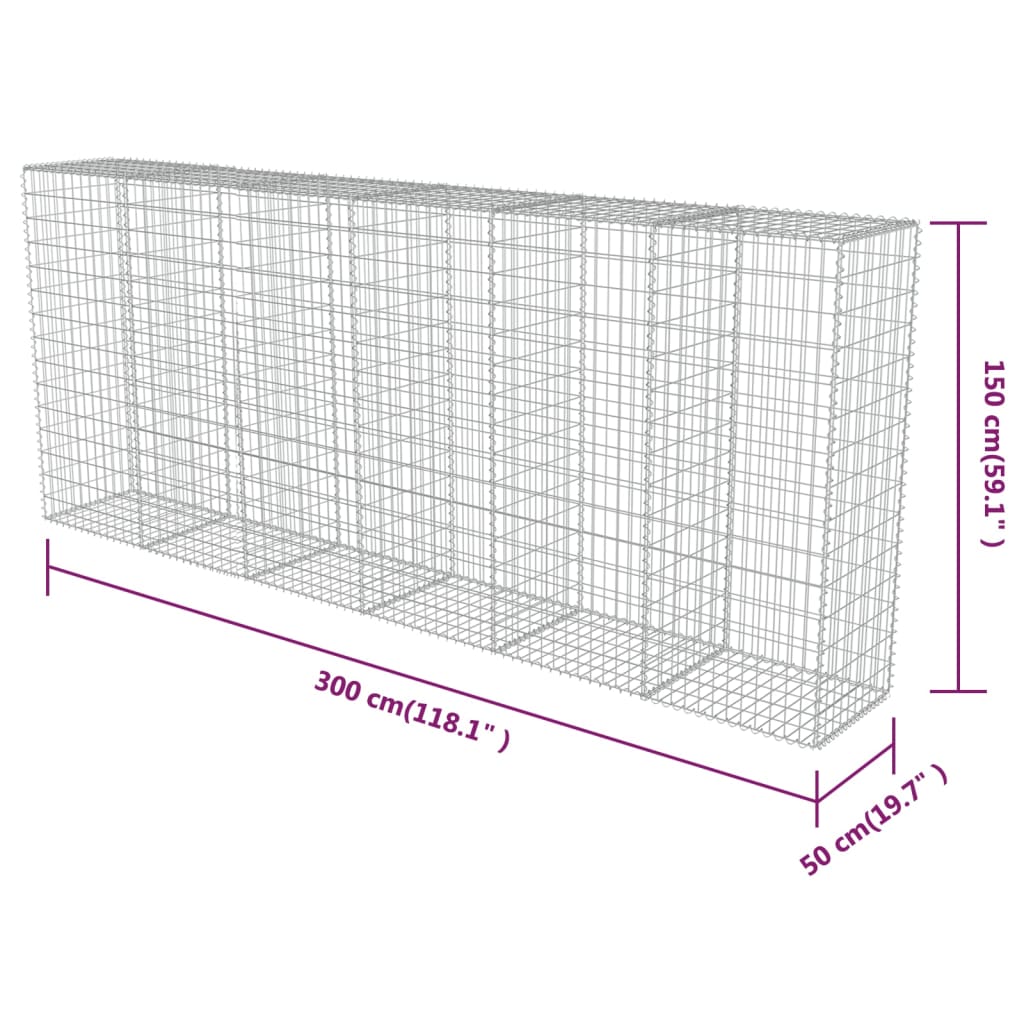 Perete Gabion Cu Capace, , Oțel Galvanizat