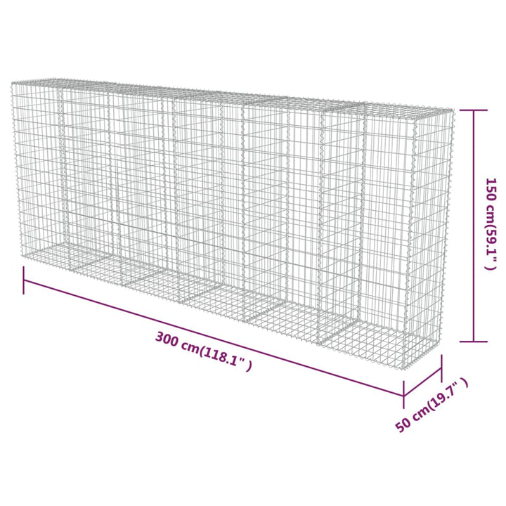 Perete Gabion Cu Capace, , Oțel Galvanizat