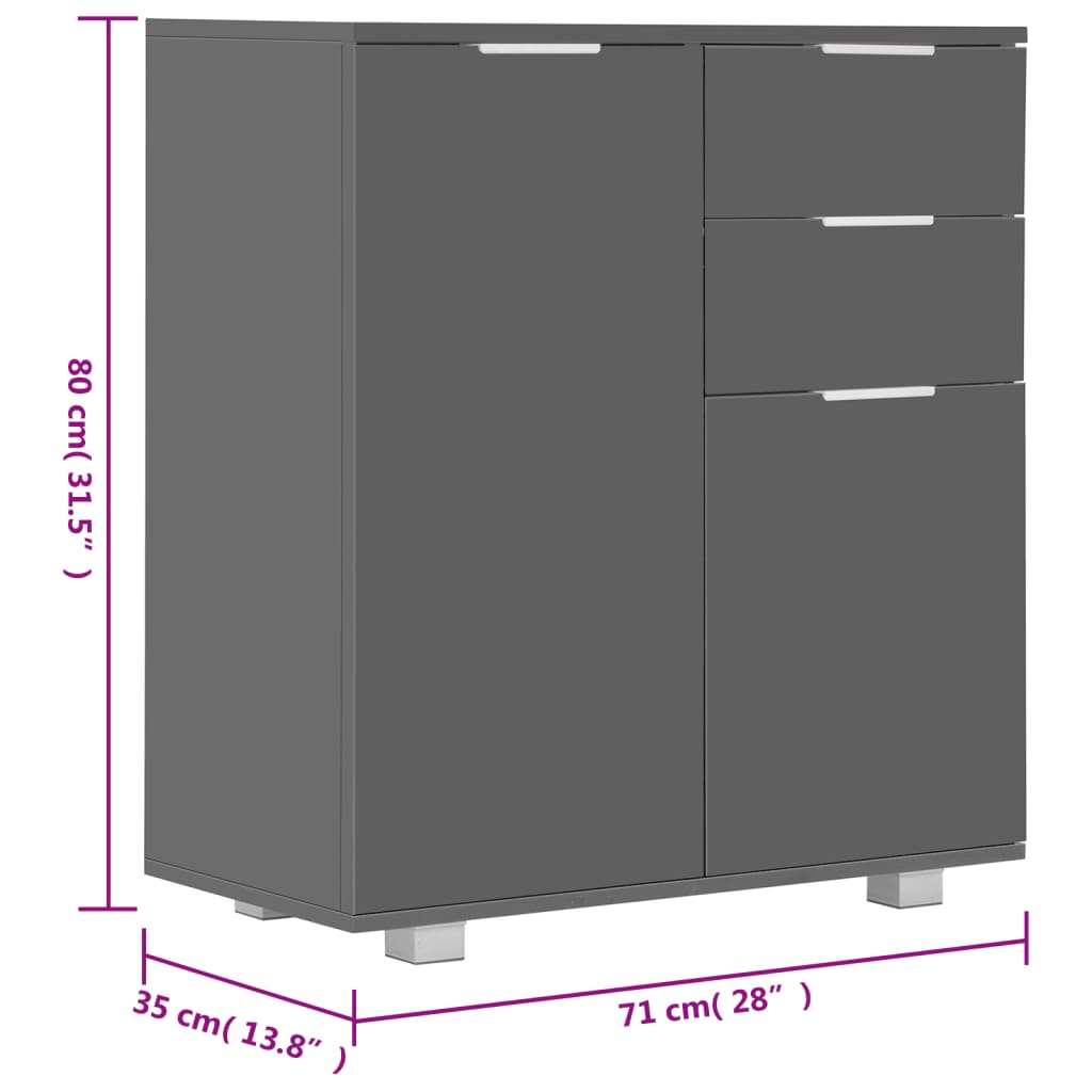 Dulap, Extralucios, 71X35X80 Cm, Lemn Prelucrat