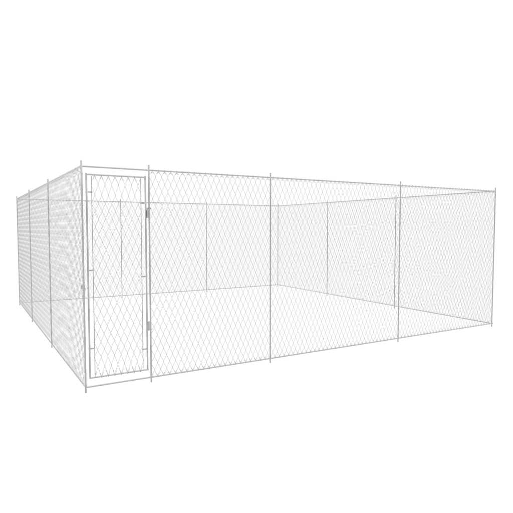 Padoc Pentru Câini De Exterior, , Oțel Galvanizat