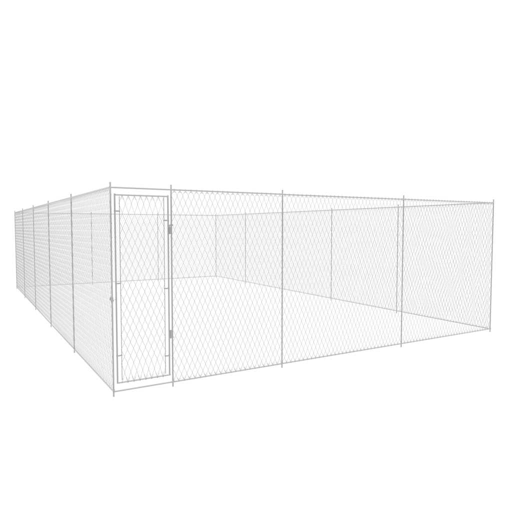Padoc Pentru Câini De Exterior, , Oțel Galvanizat