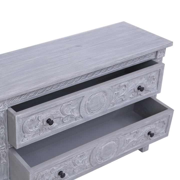 Dulap Cu 2 Sertare, 90X30X60 Cm, Lemn Masiv De Mahon