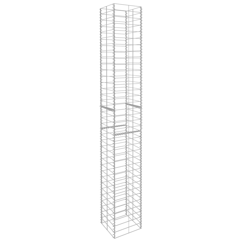 Coșuri Gabion, 3 Buc., 25 X 25 X 197 Cm, Oțel Galvanizat