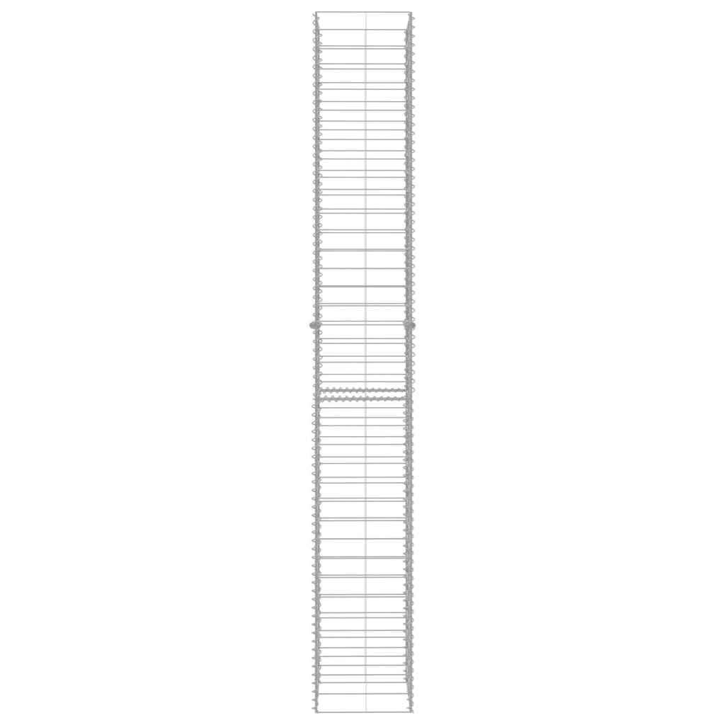 Coșuri Gabion, 3 Buc., 25 X 25 X 197 Cm, Oțel Galvanizat