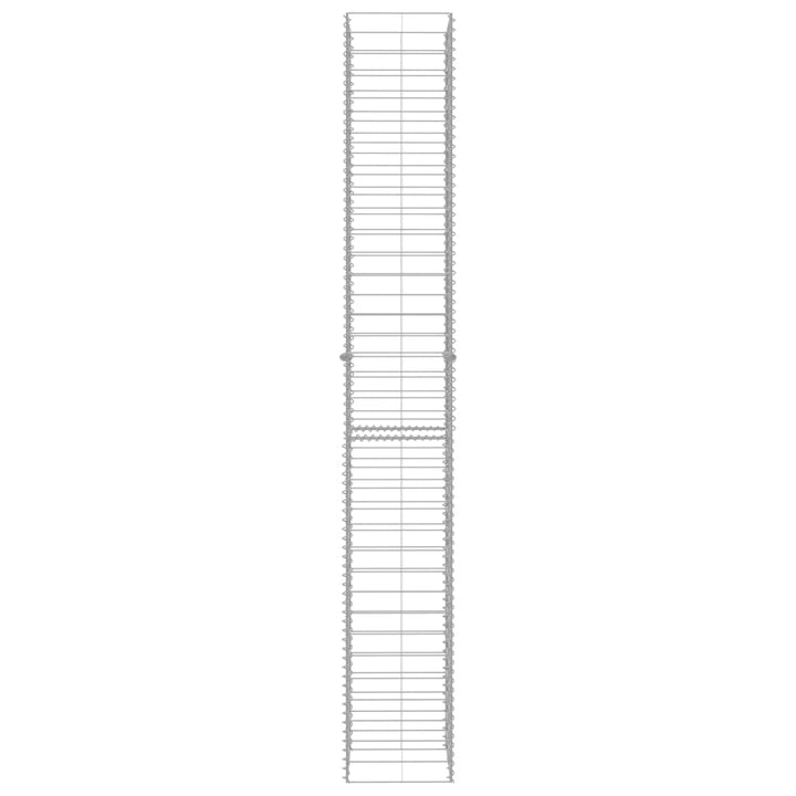 Coșuri Gabion, 3 Buc., 25 X 25 X 197 Cm, Oțel Galvanizat