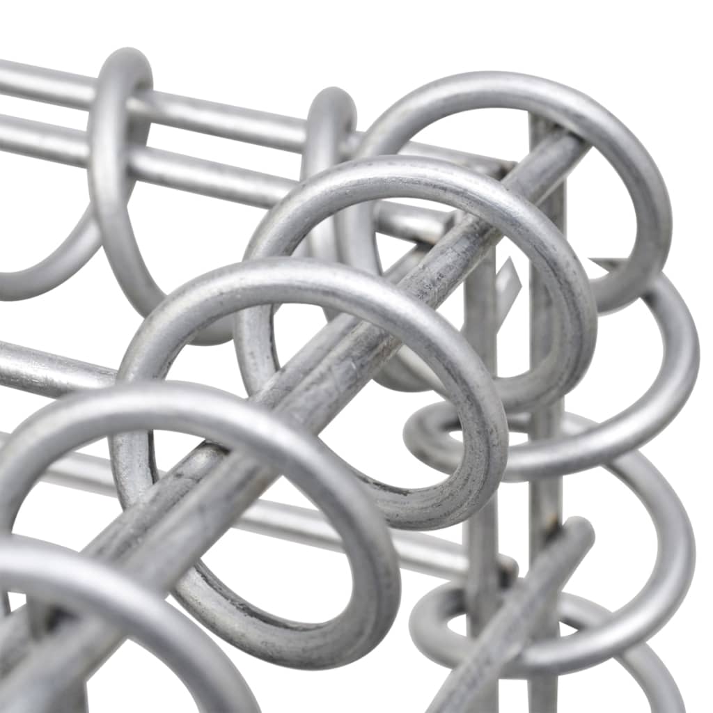 Coșuri Gabion, 3 Buc., 25 X 25 X 197 Cm, Oțel Galvanizat