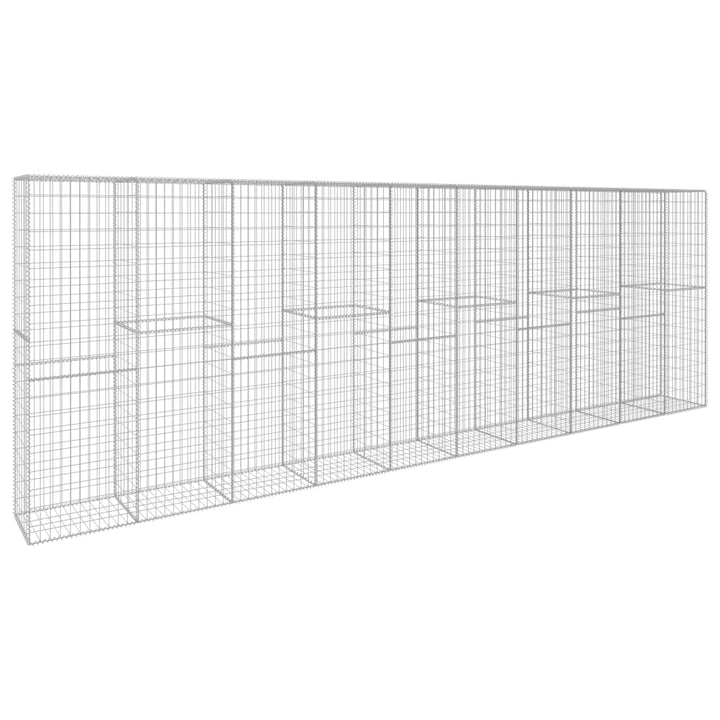Perete Gabion Cu Capac, 600 X 50 X 200 Cm, Oțel Galvanizat
