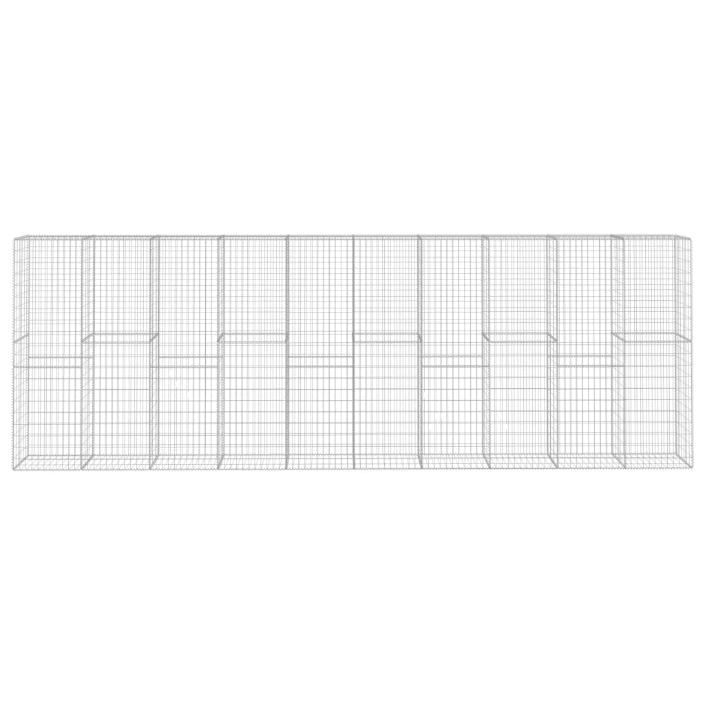 Perete Gabion Cu Capac, 600 X 50 X 200 Cm, Oțel Galvanizat