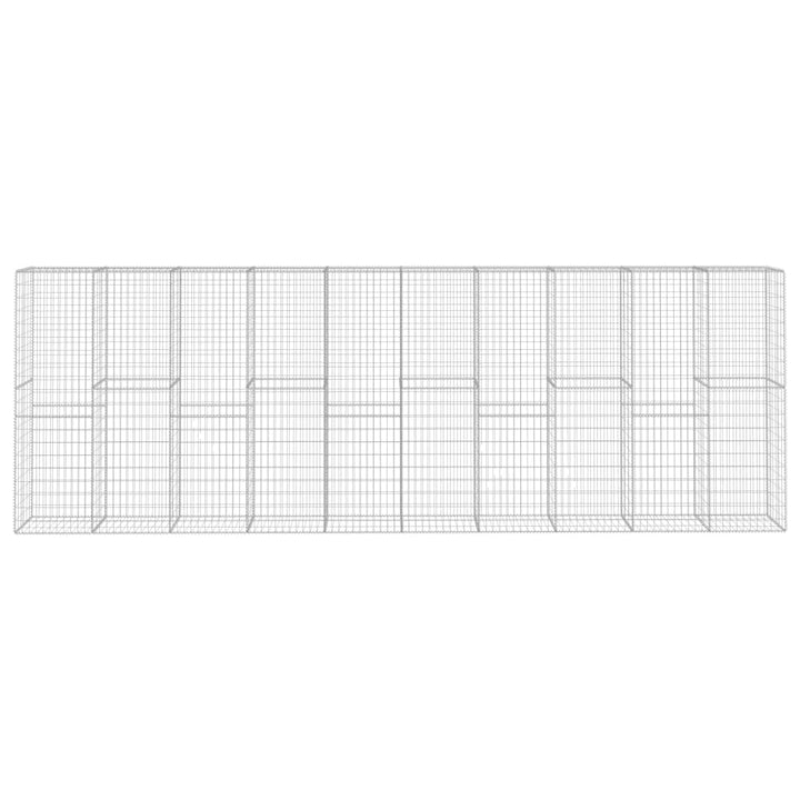 Perete Gabion Cu Capac, 600 X 50 X 200 Cm, Oțel Galvanizat