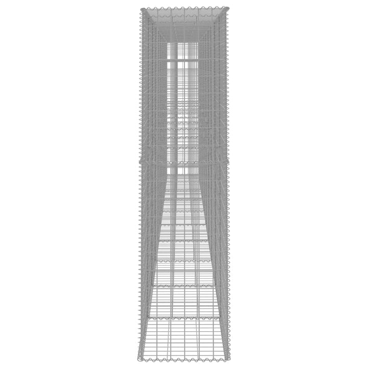 Perete Gabion Cu Capac, 600 X 50 X 200 Cm, Oțel Galvanizat