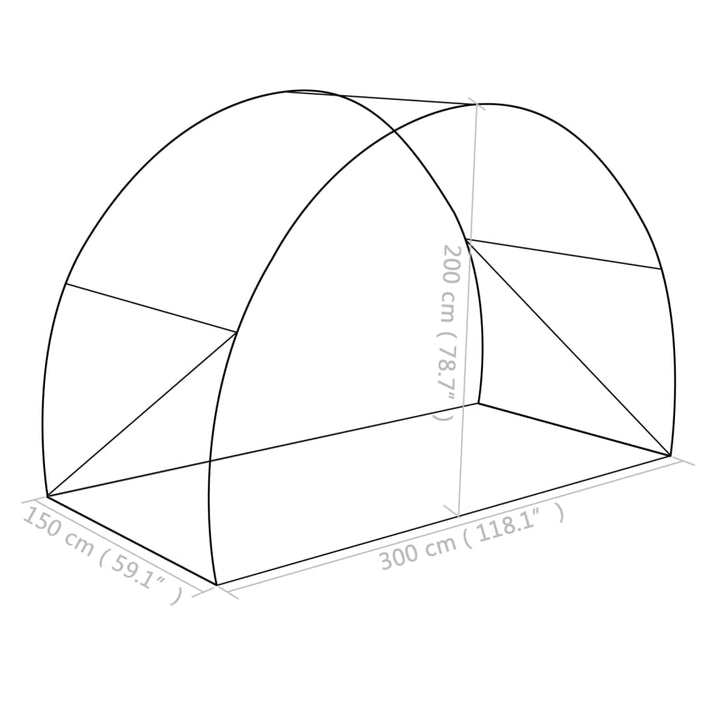 Seră, 4,5 M², 300 X 150 X 200 Cm
