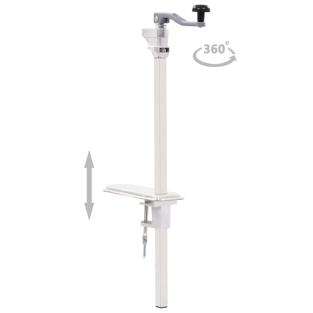 Deschizător Conserve, Argintiu 70 Cm Aluminiu & Oțel Inoxidabil