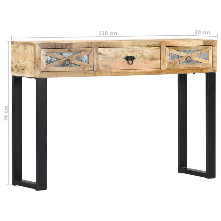 Masă Consolă, 110 X 30 X 76 Cm, Lemn Masiv De Mango