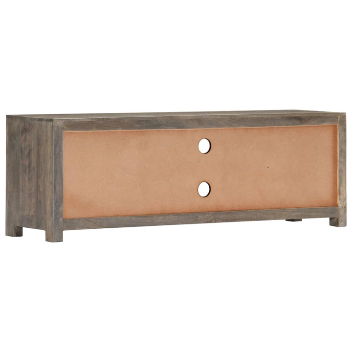 Comodă Tv, Gri, 120 X 30 X 40 Cm, Lemn Masiv De Mango