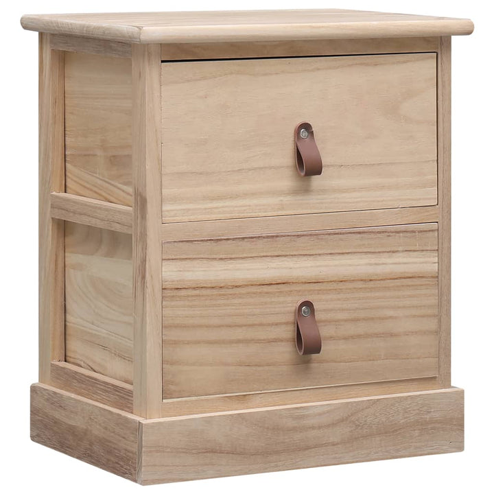 Noptiere, 2 Buc., 38 X 28 X 45 Cm, Lemn De Paulownia