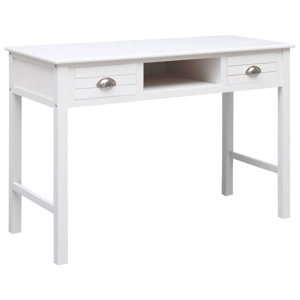Birou De Scris, Alb, 110 X 45 X 76 Cm, Lemn