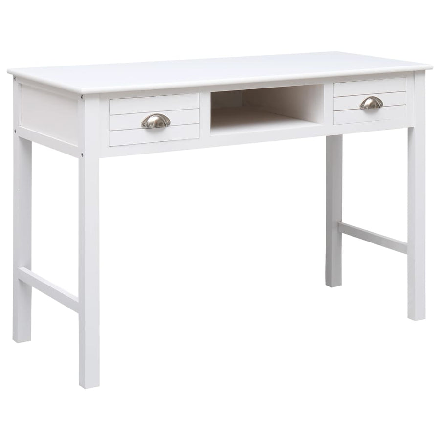 Birou De Scris, Alb, 110 X 45 X 76 Cm, Lemn