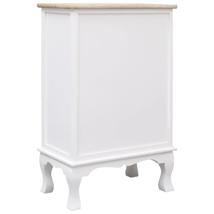 Dulap Cu Sertare, Alb, 50 X 30 X 80 Cm, Lemn