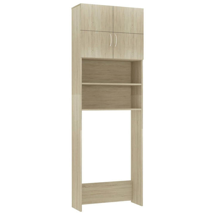 Dulap Mașina Spălat Stejar Sonoma 64X25,5X190 Cm Lemn Preucrat