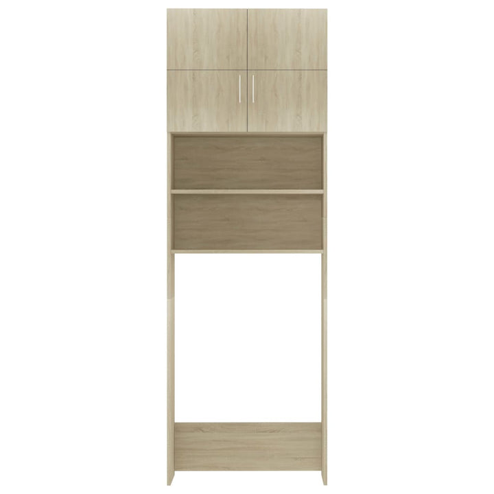 Dulap Mașina Spălat Stejar Sonoma 64X25,5X190 Cm Lemn Preucrat