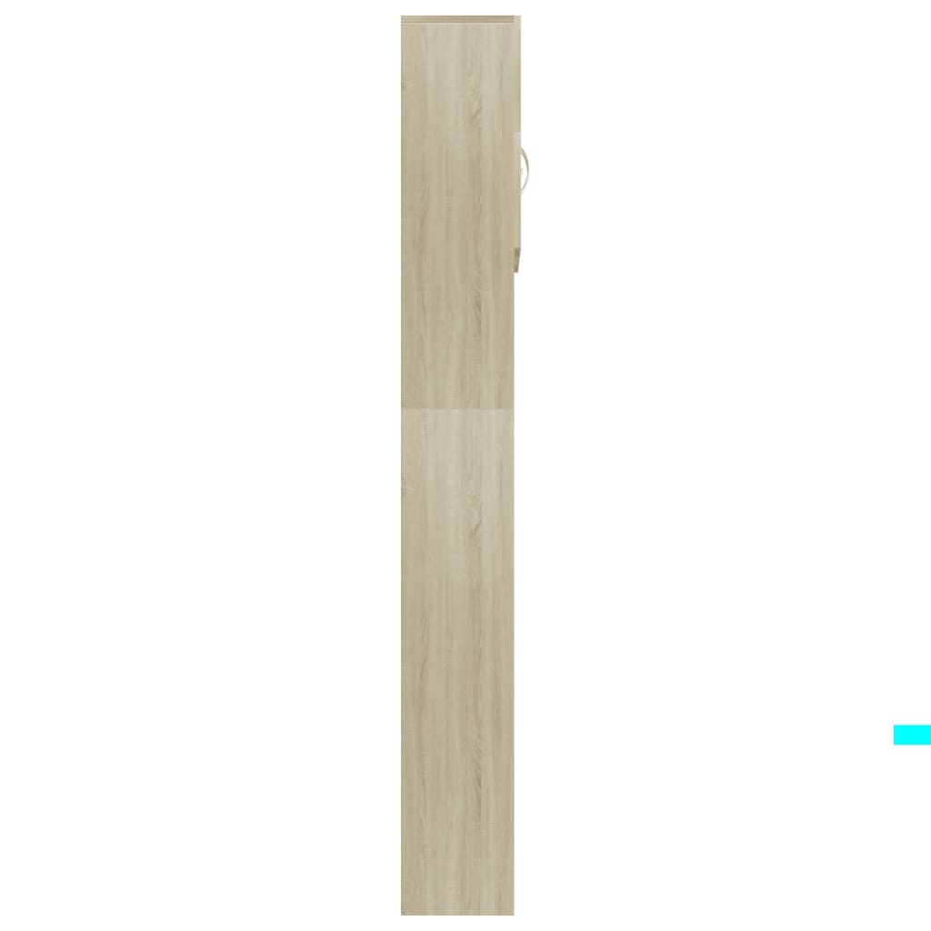 Dulap Mașina Spălat Stejar Sonoma 64X25,5X190 Cm Lemn Preucrat