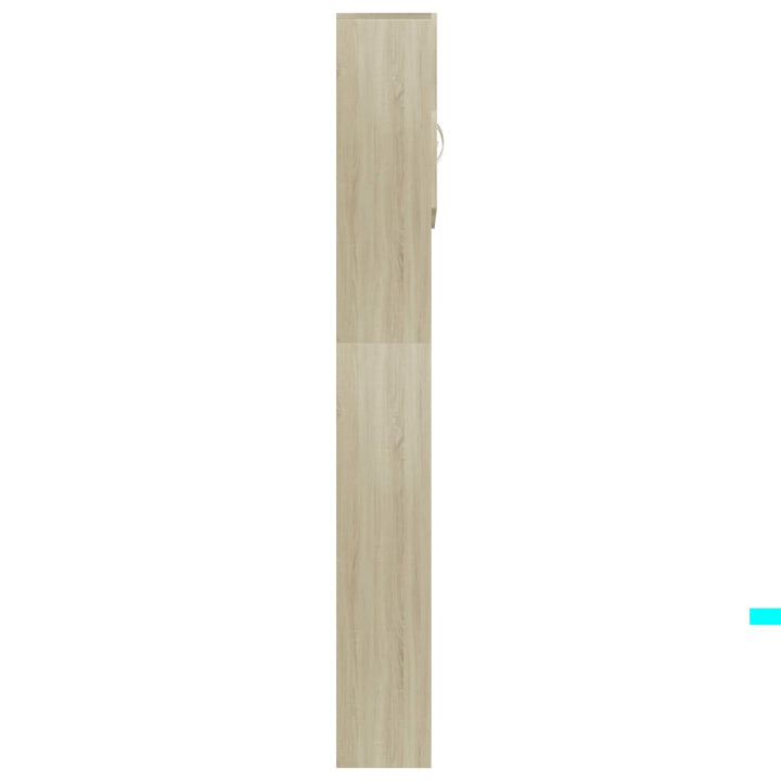Dulap Mașina Spălat Stejar Sonoma 64X25,5X190 Cm Lemn Preucrat