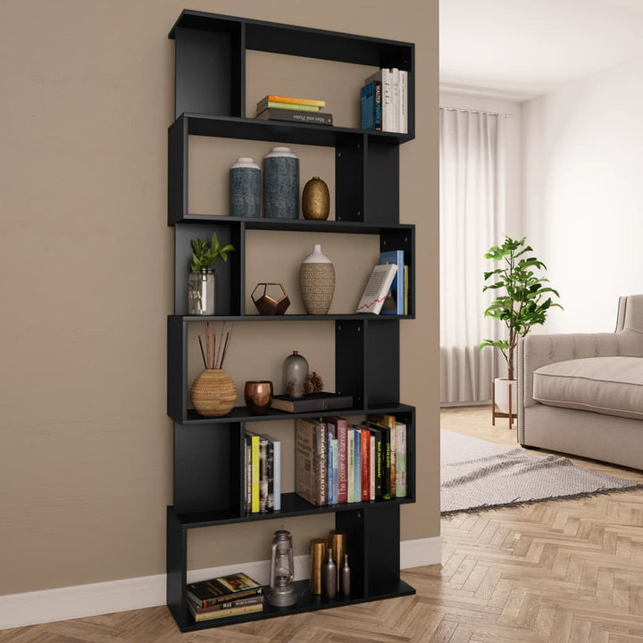 Bibliotecă/Separator Cameră, Alb Extralucios, 80X24X192 Cm, Pal