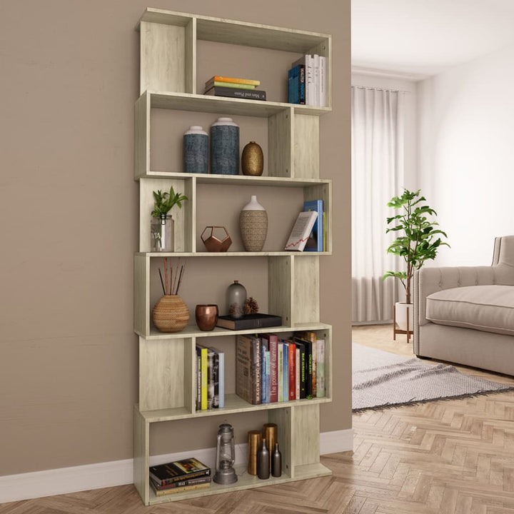 Bibliotecă/Separator Cameră, Alb Extralucios, 80X24X192 Cm, Pal