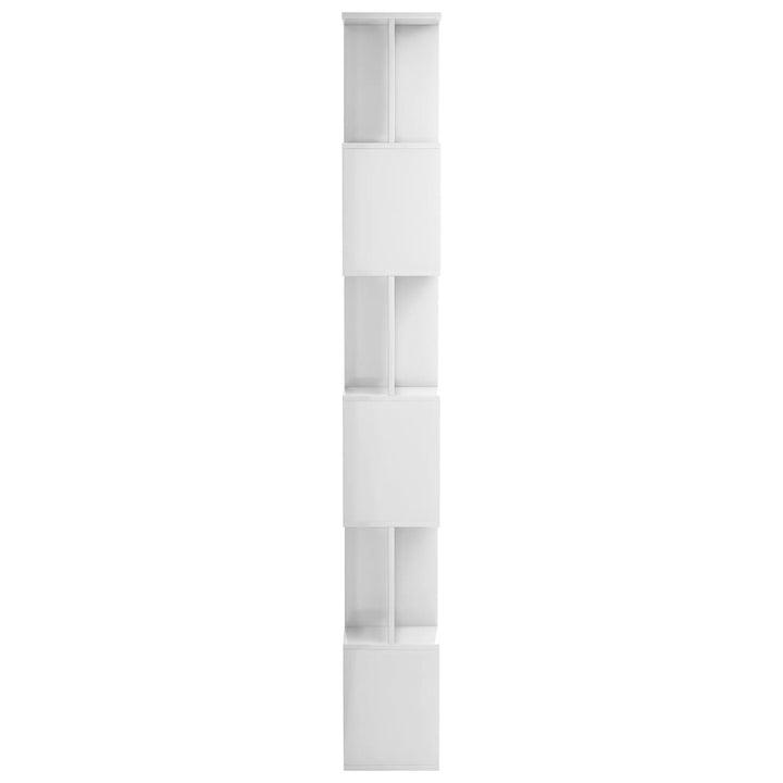 Bibliotecă/Separator Cameră, Alb Extralucios, 80X24X192 Cm, Pal