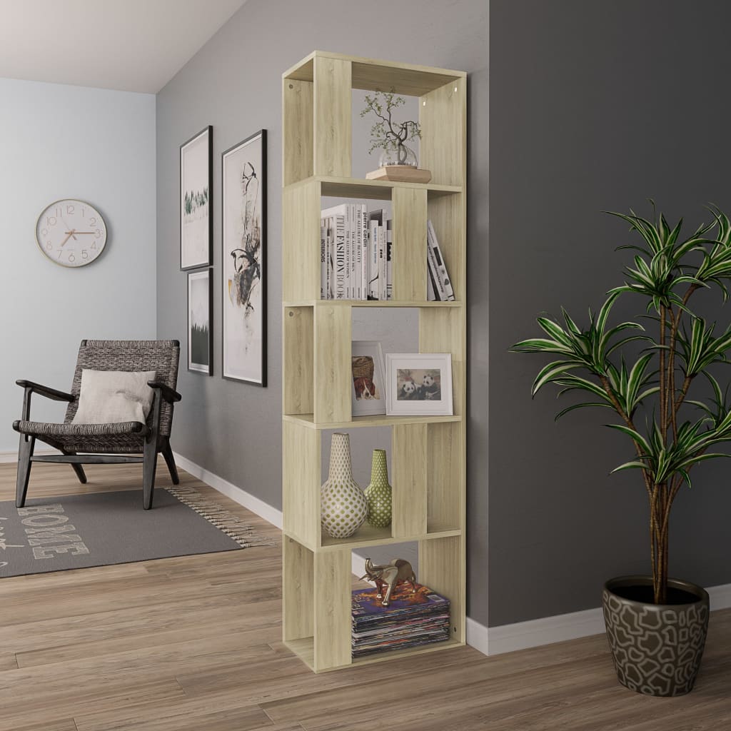 Bibliotecă/Separator, 45X24X159 Cm Lemn Prelucrat