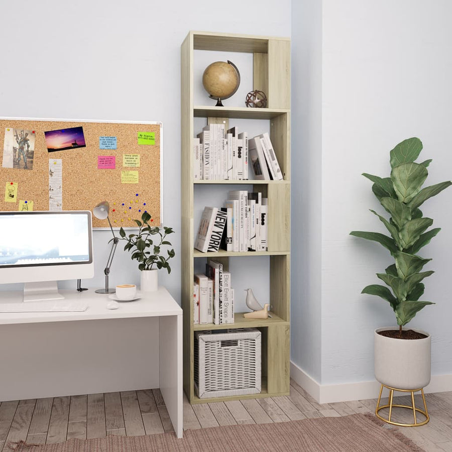 Bibliotecă/Separator, 45X24X159 Cm Lemn Prelucrat