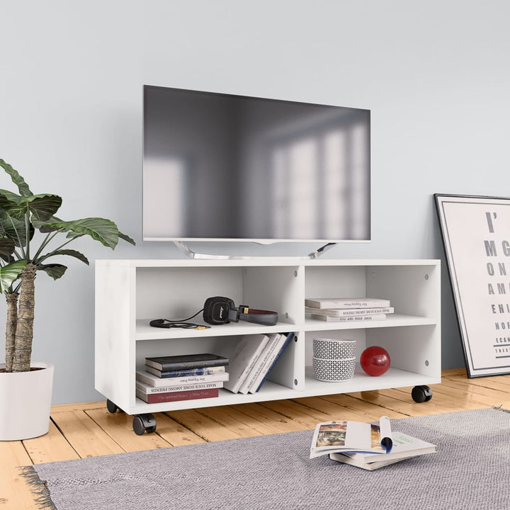 Dulap Tv Cu Rotile, , 90X35X35, Lemn Prelucrat