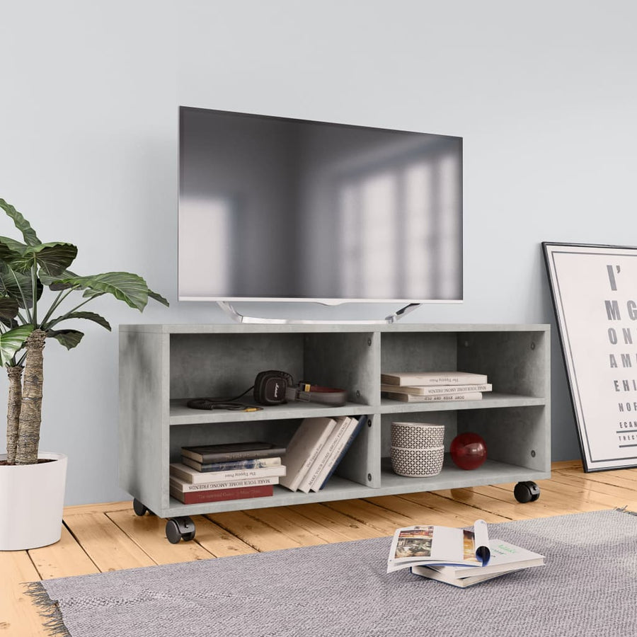 Dulap Tv Cu Rotile, , 90X35X35, Lemn Prelucrat