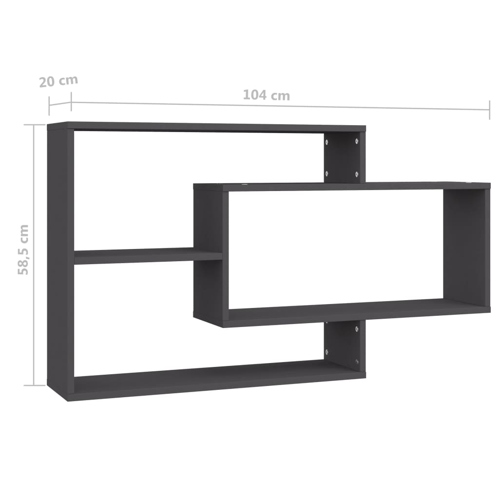 Rafturi De Perete, , 104X20X58,5 Cm, Pal
