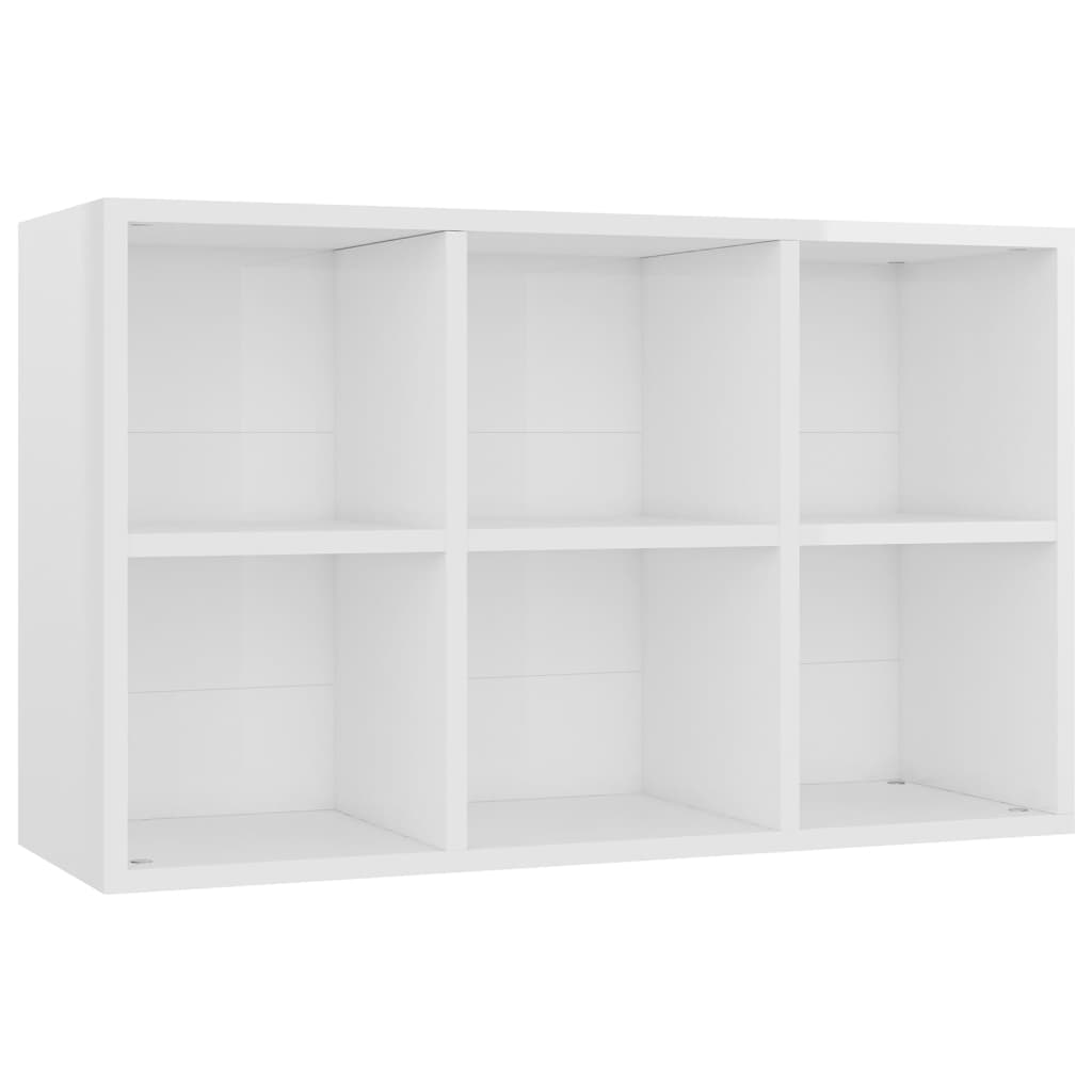 Bibliotecă/Servantă, Alb Extralucios, 66X30X, Pal